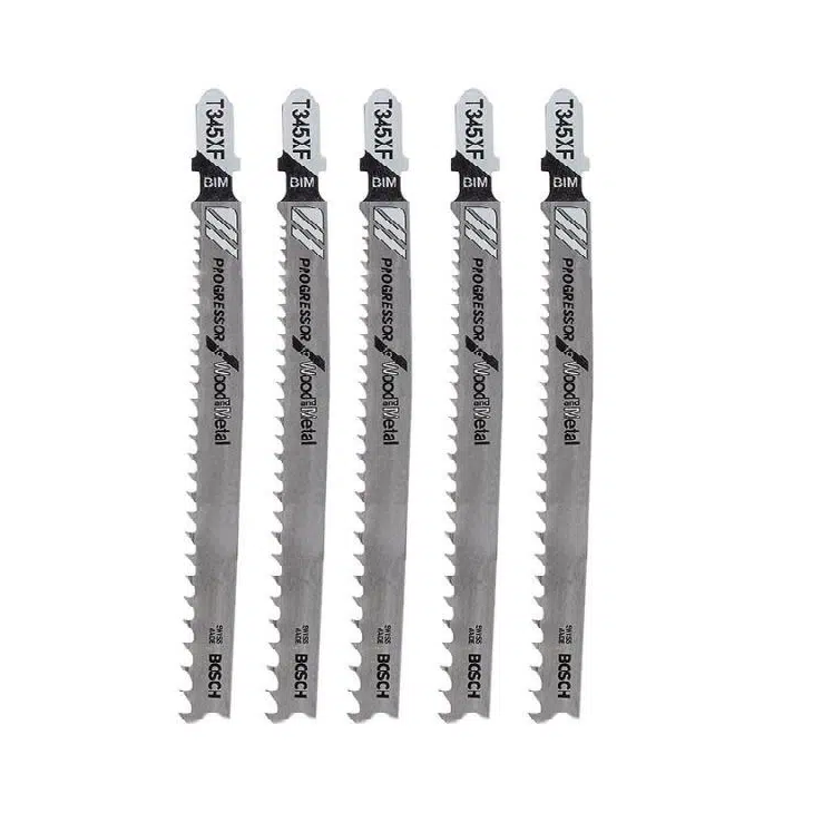 Saw blades for jig saw T 345 XF - (set of 5 blades) Bosch - 2608634994