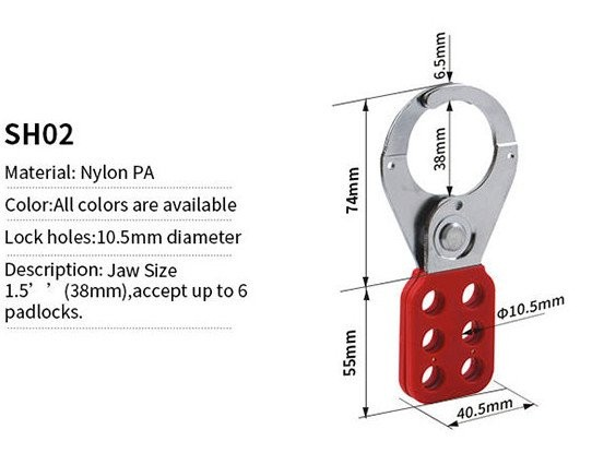 Prolockey SH02 steel hasp lock