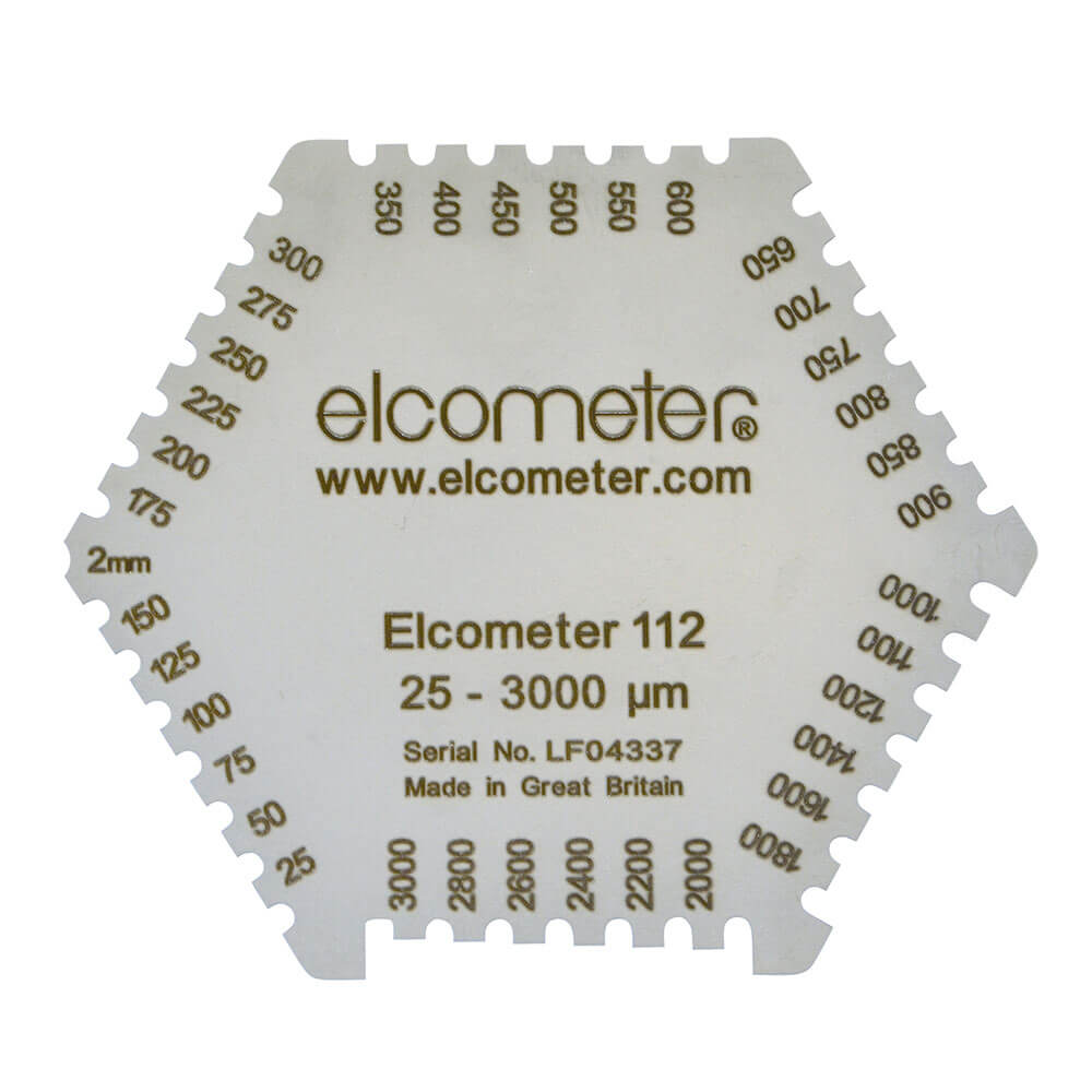 Elcometer B112-1B Wet Paint Comb (25-3000µm)