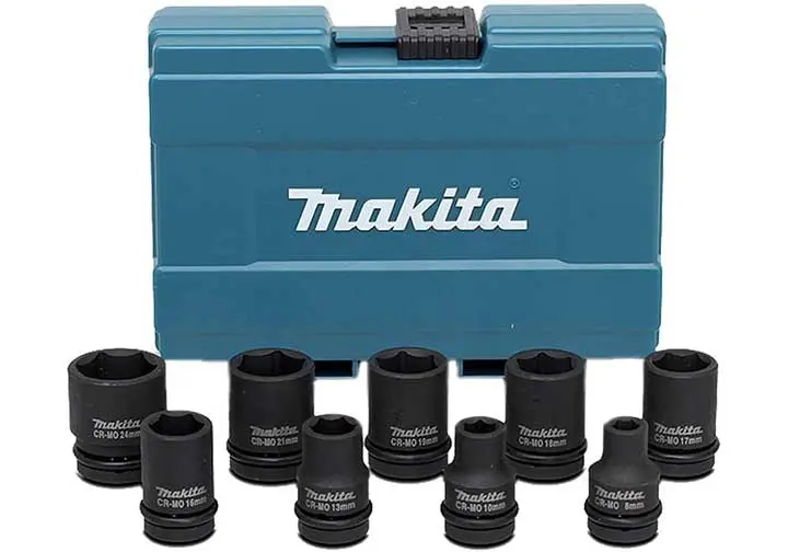 Bộ đầu tuýp Makita  E-16564 (9 món 8-24mm)