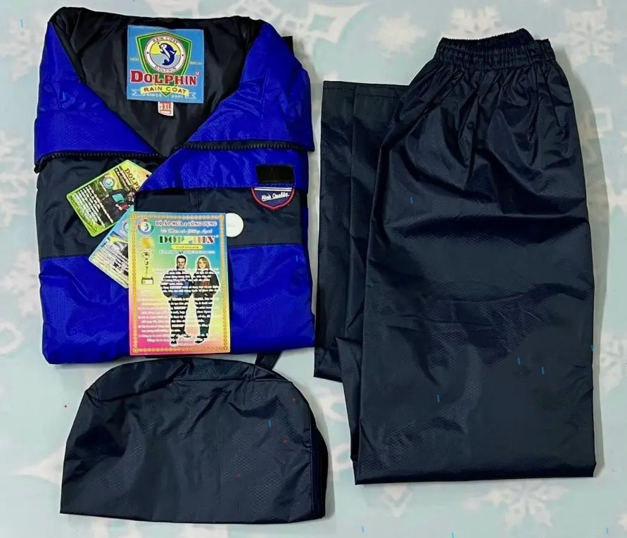 Bộ áo mưa Dolphin A9 2 lớp chống lạnh
