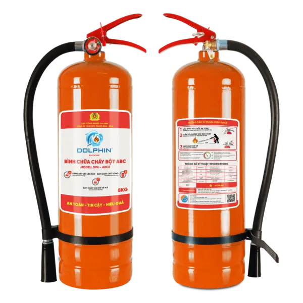 Bình chữa cháy Bột ABC 8kg Dolphin