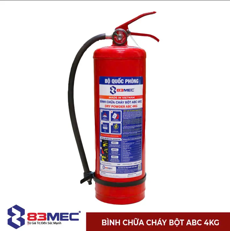 Bình chữa cháy Bột ABC 4kg 83MEC