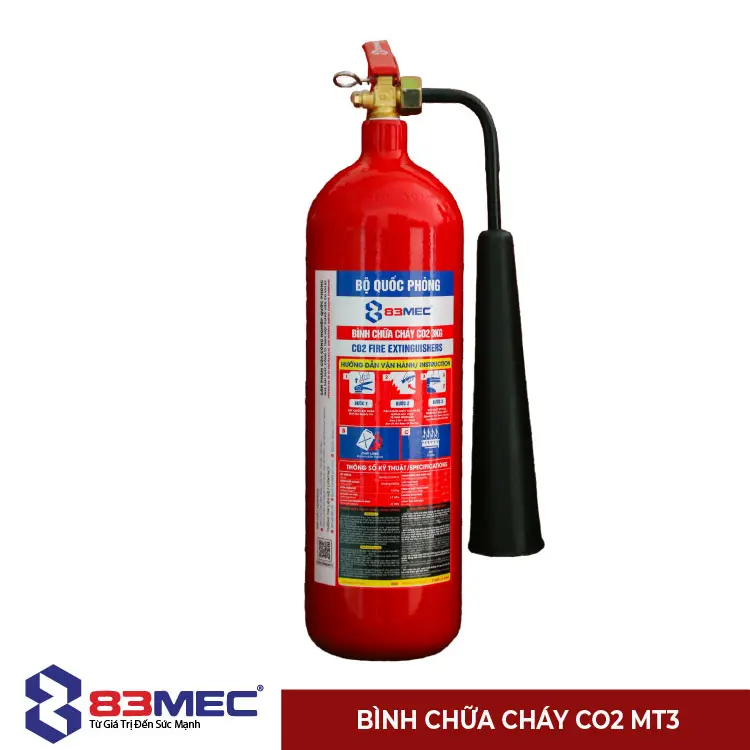 Bình chữa cháy CO2 3kg 83MEC 