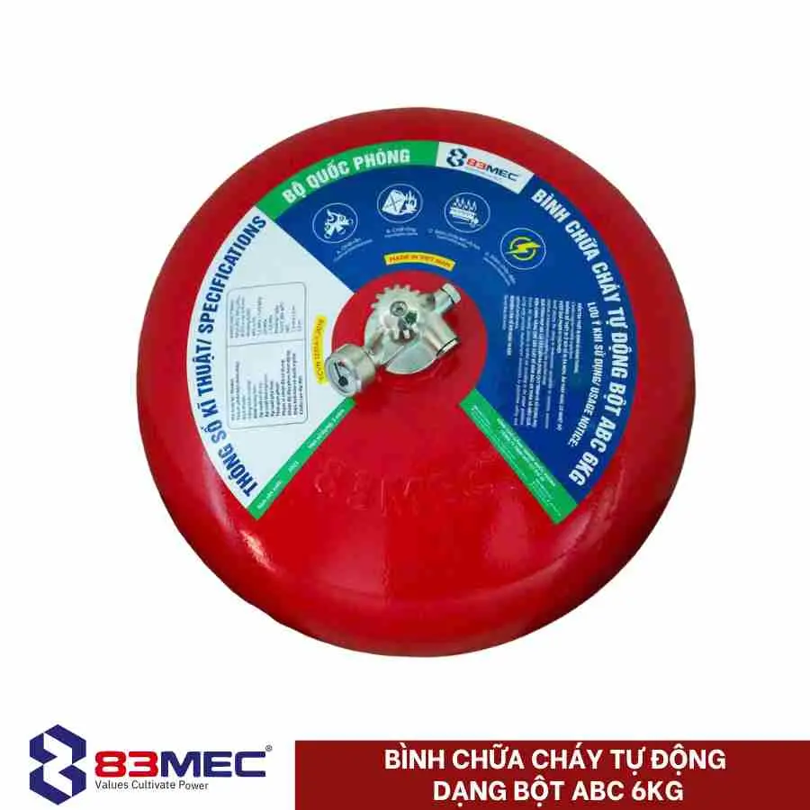 Bình cầu chữa cháy tự động ABC 6kg 83MEC