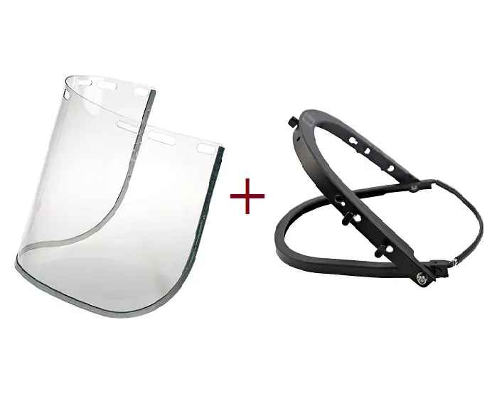 Longdar H86+VCA85M Face Shield Set with Aluminum Frame