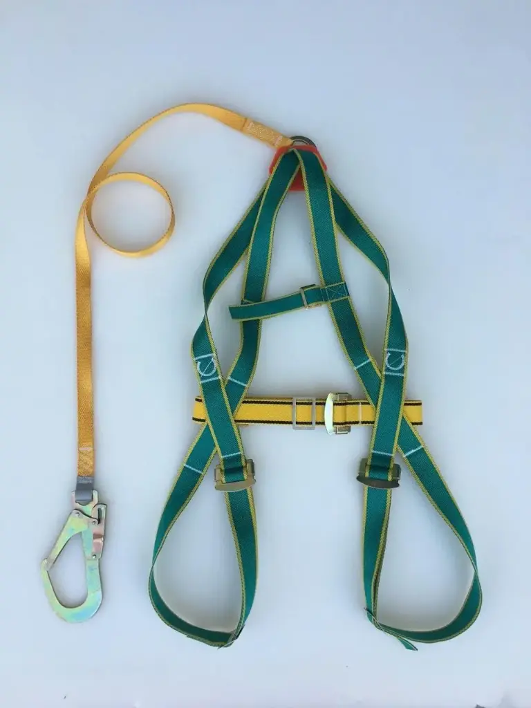 Jumbo full body seat belt (blue, yellow) 1 large hook