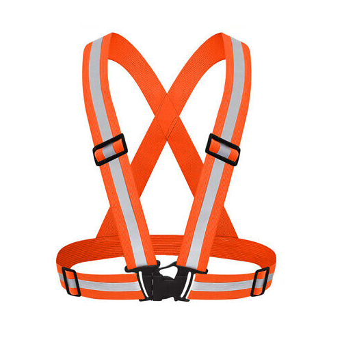 Reflective vest in the form of elastic bands