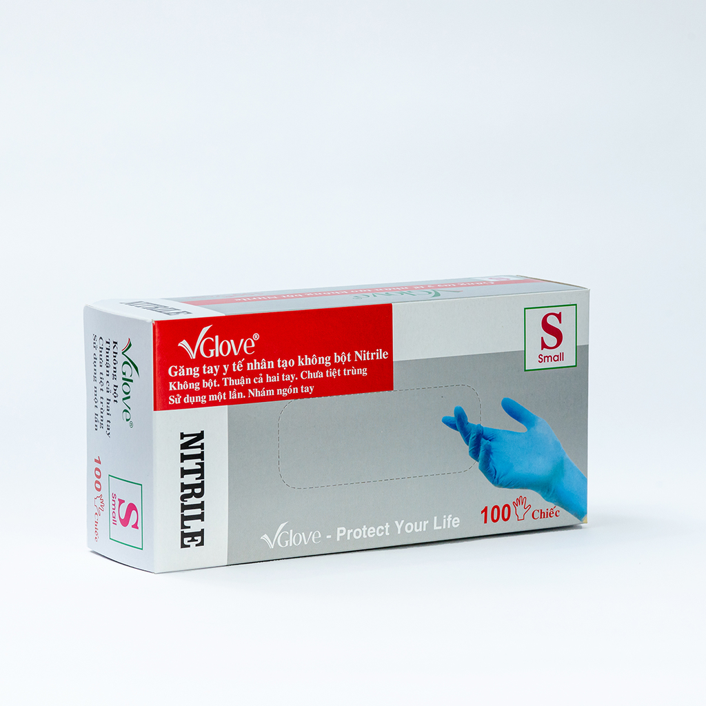 VGlove Nitrile Medical Gloves 4.0gr, 50 pairs/box