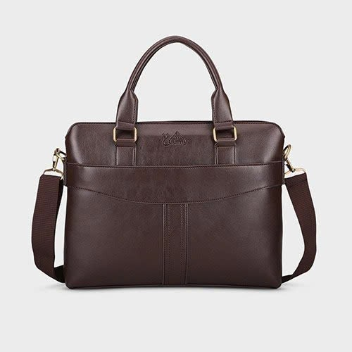 5 compartment leather briefcase/handbag