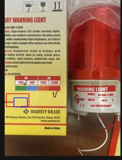 Đèn cảnh báo dùng điện