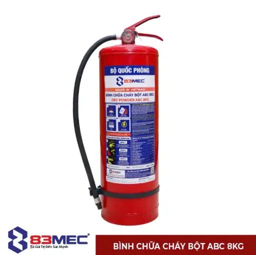 Bình chữa cháy Bột ABC 8kg 83MEC | anbac.com.vn
