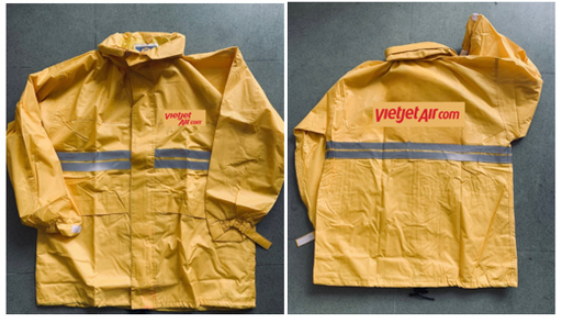 Áo mưa bộ 2 lớp màu vàng