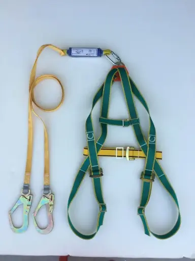 Jumbo full body seat belt 2 large hooks + shock absorber
