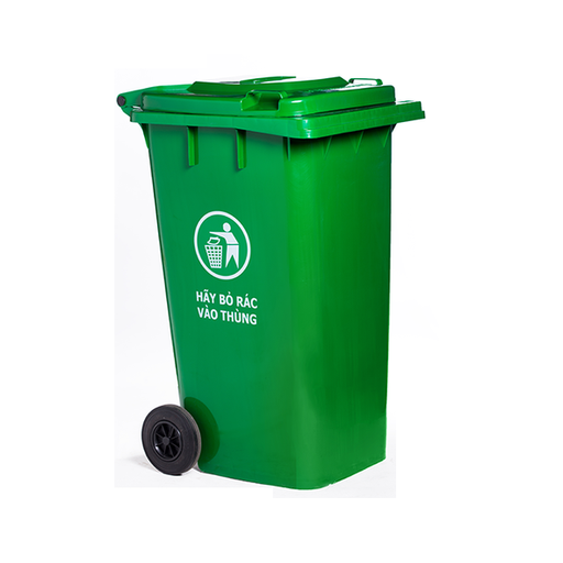 Thùng rác nhựa 240 lít (Vàng-Cam-Xanh)