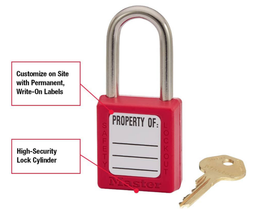 Khóa móc an toàn Master Lock 410RED