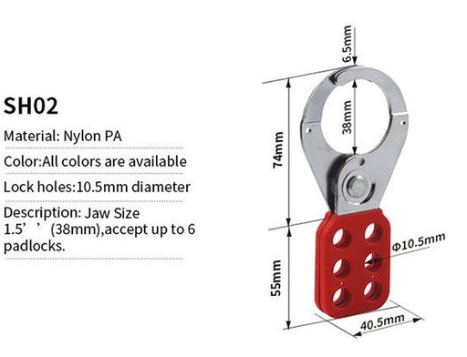 Prolockey SH02 steel hasp lock