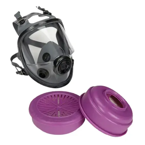 Honeywell North 54001 gas mask + 7580P100 filter